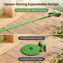 Expandable Telescopic Garden Hose 25-100FT Kit, Leak Proof Flexible Water Hose With Multi Function Sprinkler Nozzle For Outdoor Gardening & Car Cleaning - Water-filling Expansion Garden Hose - View 5