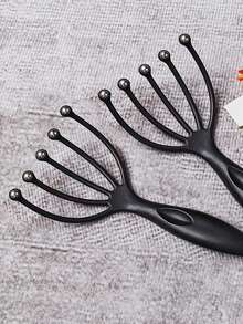 1pc Head Massage Comb Roller Ball Five-Claw Scalp Massager Octopus Head Scratcher Scalp Clearing Head Therapy Relaxation Comb - Multicolor - View 5
