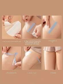 10/20pcs Women's Thigh Chafing Pads, Anti-Slip Design On Inner Side, Prevents Chafing During Walking, Invisible Anti-Slip Leg Pads, Suitable For Running, Exercise, Walking And Fitness - Multicolor - View 5