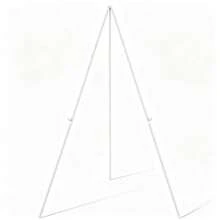 Foldable Metal Tripod Easel Stand, Floor Display Easel Holder For Wedding Welcome Sign, Wooden Signage, Bridal Shower Party Decor, Stable Collapsible Poster Display Rack For Indoor Outdoor Event Decor - White - View 7