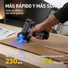 Tijera Eléctrica Inalámbrica Recargable Cortadora De Telas - Negro - Ver 9
