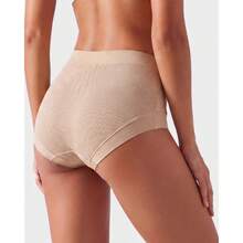 5-Pack Women's High Waist Ribbed Panties, Bow Decor, Odor Resistant, Breathable, Skin Friendly, Soft Stretch, 3D Hip Shaping, Daily Wear - Multicolor - View 6