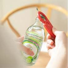 1pc Multifunctional Jar & Bottle Opener Ergonomic Effortless Lid Twist Tool For Seniors Weak Hands Works For Jars Beer Bottles Cans Pull Tabs Kitchen Gadget Holiday Gift - Multicolor - View 3
