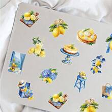 SCXXBSW 50 buah Stiker Lemon, Stiker Kartun Lucu untuk Keperluan DIY seperti Skateboard dan Ponsel - A - View 7