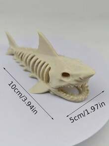 Dekorasi Akuarium Kerangka Hiu Cetak 3D Baru, Ornamen Akuarium Mini, Gua Persembunyian Hewan - kerangka hiu - View 9