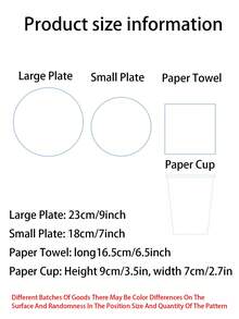 50Pcs Paw Patrol Themed Tableware Set, Uncoated Tableware, (Pull The Flag, Tablecloth, Plates, Cups, Paper Towels), Suitable For Birthday Parties, Wedding Banquets, Graduation Ceremonies, Festivals, Outdoor Camping, Family Gatherings - View 4