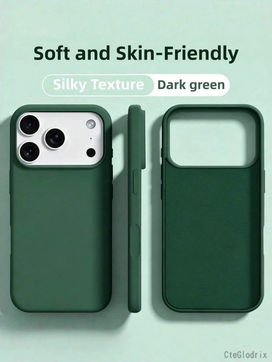 新款奢華軟矽膠防震米色手機殼，適用於 iPhone 17 16 15 Pro 14 Plus 13 12 11 17 Pro Max Air XR XS Max X/XS 7/8 Plus 7/8，時尚設計，親膚材質