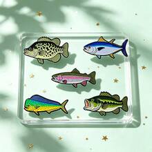 Vintage Game Fish Lapel Enamel Pins And Brooches Badge Pins For Backpacks Bags Backpack Cool Decoration Friend For Gifts - Multicolor - View 6