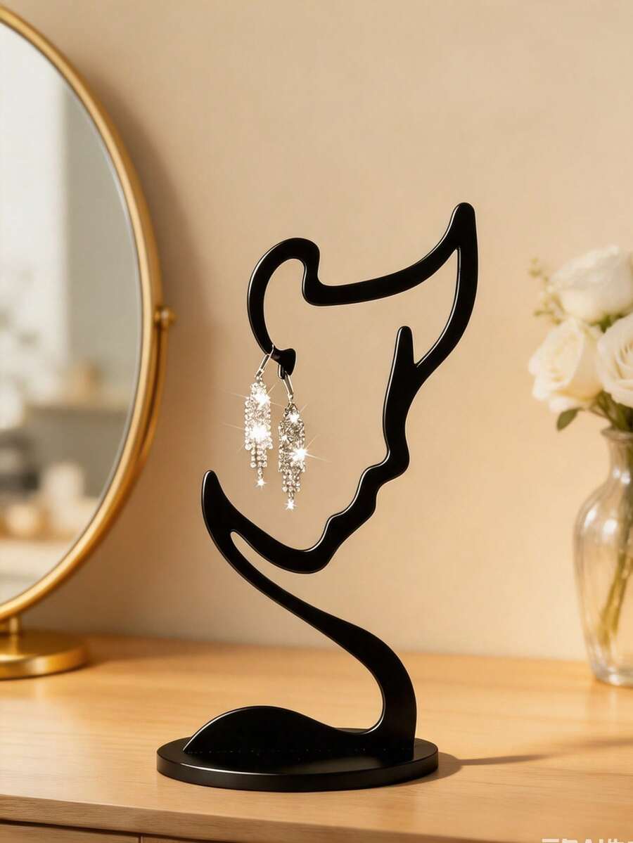 Jewelry Display Stand, Non-Slip Necklace & Earring Organizer, Space-Saving Sturdy Multifunctional Vanity Storage Rack, Suitable For Desktop, Bedroom, Dorm, Shop, Gift For Women Jewelry Lovers - Multicolor - View 1