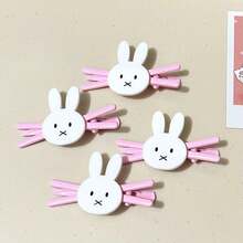 MIFFY Offizielle süße Kawaii Cartoon Kaninchen Haarspangen japanischer Ins Stil süß mädchenhaft Seitenpony Haare 2026 viral Tk Ins Limited Edition - Verschiedenfarbig - Übersicht 8