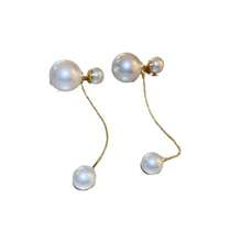 1 Pasang Anting Mutiara Imitasi - Putih - View 5