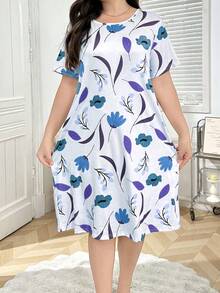 Women Midi Dresses - Blue - View 1