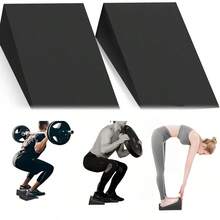 2pcs Squat Wedge Ramp Pedals, Ideal For Yoga, Strength Training And Deep Stretching, Suitable For Weightlifting, Squats, Calf Stretching, Home Gym Training, Gym Equipment - Multicolor - View 2