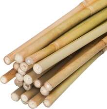 Natural Bamboo Plant Stake,7FT 50pcs,Sturdy Bamboo Poles, Durable Plant Bamboo Stake, Garden Climbing Plant Bracket.  For Indoor Potted Plants, Vegetables, Vines, Marking Stakes ,Small Fence Posts - C - View 7