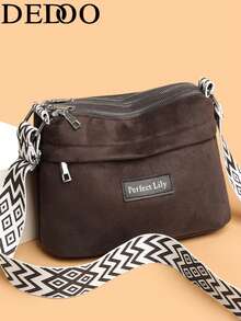 Dedoo Women's Soft Material Crossbody Bag, Middle-Aged Women's Shoulder Bag, Spring/Autumn New Design - Coffee - View 10