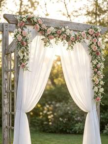 1PC Modified Alice Vine, Silk Fabric, Suitable For Wedding Decor, Outdoor, Party Decor, Table Centerpiece, Spring/Summer Decor - Multicolor - View 8