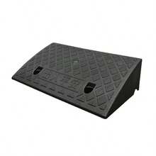 2pcs/1pc Heavy Duty PE Portable Car Curb Ramp, Portable Threshold Ramp With Non-Slip Grip Surface, Suitable For Lawn Mowers, Sidewalks, Cars, Pets - A - View 5