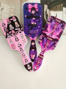 BEATURE K-POP Girl Theme Pattern Air Cushion Comb, Scalp Massage Comb, Anti-Static, Durable ABS Handle, Suitable For All Hair Types, High-Quality Air Cushion Comb. - Air Cushion Comb - View 1