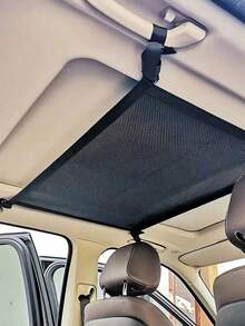 Car Ceiling Cargo Net Pocket Car Roof Storage Organizer Large Capacity Outdoor Hanging Pocket Adjustable Ceiling Storage Net Suitable For Family Long Trips Camping Picnic Traveling Keeps Cars Interior Tidy Outdoor Camping Accessories - Multicolor - View 2