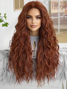 28 Inch Long Fluffy Pink Curly Wig, Designed For Women, Suitable For Festivals, Daily Parties And Cosplay Occasions, Halloween Wig - Multicolor - View 13