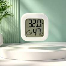 Mini Electronic Temperature & Humidity Meter, High Precision Indoor Thermometer & Hygrometer With Comfort Level Display, Compact Portable Home Temperature & Humidity Monitor - White - View 7