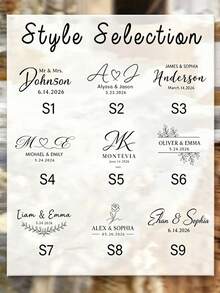 Camino de mesa de encaje personalizado para boda, se puede imprimir el nombre, adecuado para decoración de mesa de boda, cumpleaños o fiesta, decoración del hogar, mesa principal de recién casados, recepción de boda y regalo de aniversario - Multicolor - Ver 6