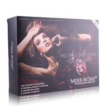 MISS ROSE 190-Color High-Quality Professional Makeup Palette Gift Box|Mirror + Full Set Of Brushes|Eye Shadow, Powder, Blush, Eyebrow Powder, Four-In-One Set|Stage-Level Makeup To Daily Nude Makeup|Valentine's Day Gift For Girlfriend/Novice Must-Have - 彩色 - 查看 7