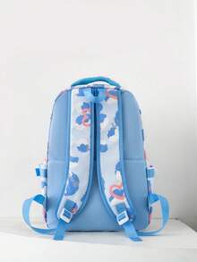 2026 Cute Colorblock Women's Backpack, Multi-Pocket Nylon Student Backpack, Girls Cute Laptop Backpack Set - Multicolor - View 7