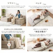 ソファ ソファーベッド 一人掛け 3WAY 1人用 2人用 ソファベッド 折りたたみ マットレス シングル カウチソファー 座椅子 ペット対応 傷に強い 猫 北欧 床生活 新生活応援 - ダークグレー - チェックする 6