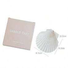 Exquisite Pearl Shell Scented Candle (1pc) - Elegant Pearl Shell Details, Long-Lasting And Smokeless Burn, Suitable For Bedroom, Living Room And Dining Room. Perfect For Romantic Valentine's Day, Wedding Candlelight Dinner - Shell Candle - View 5
