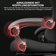 Ergonomic Gaming Chair With Lumbar Support And Headrest, Height-Adjustable Gamer Chair, PC Chair For Adults, Girls And Boys - 灰色 - 查看 9