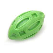 Pet Toy Durable TPR Squeaky Football Dog Supplies Teeth Cleaning Chew Toy Ball - Multicolor - View 5