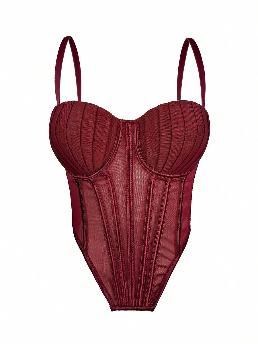 Women Chest Bracket - Burgundy - View 1