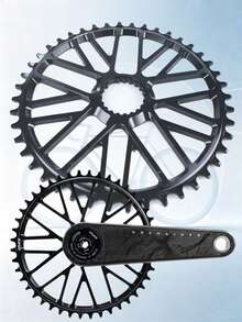 ZRACE GR01 碎石/山地單車齒盤，40T 42T 44T，相容於 M9100 / M8100 / M7100 / M6100 / MT900 搖臂 - 黑色 - 查看 6