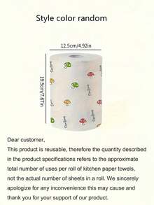2 Rolls Total 200 Sheets Kitchen Cleaning Cloths, Kitchen Paper Towels, Microfiber Kitchen Towel Rolls, Multi-Functional Soft Thick Absorbent Cleaning Cloths, Magic Glass Cleaning Cloths, No Lint No Water Stains - 200 sheets of kitchen paper - View 6