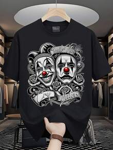 Men T-Shirts - 黑色 - 查看 1