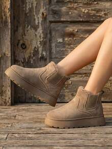 Women Ankle Boots & Booties - Khaki - View 2