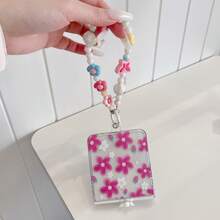 Casing Ponsel Engsel Motif Bunga Daisy Kecil Merah Mawar 3D untuk Galaxy Z Flip3/Flip4/Flip5/Flip6/8 Layar Lipat Perlindungan Anti Jatuh Penuh - MultiWarna - View 9