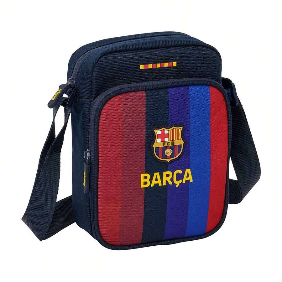 FC Barcelona حقيبة كتف صغيرة طقم نادي برشلونة الأساسي 26/27، حقيبة مدرسية وشبابية عبر الجسم، حجرة رئيسية بسحاب، جيب أمامي، ظهر مزود بشريط لاصق - متعدد الألوان - مشاهدة 1