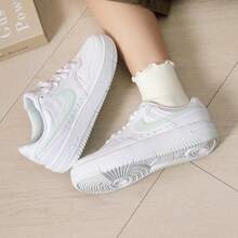 Nike 新款GAMMA FORCE輕盈透氣低幫休閒耐磨女子板鞋 - 白綠色 - 查看 4