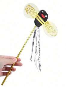 Little Bee Wings 3pcs Set, Bee Headband Magic Wand Wings Costume Set, Halloween Party Animal Cosplay Performance Props - Multicolor - View 8