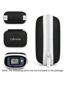 Multifunctional EVA Hard Shell Digital Oximeter Storage Box, Portable Zipper Bag, Pressure-Proof Dust-Proof Cable Headset Travel Storage Bag - Multicolor - View 7