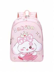 1PC Cartoon Dinosaur, Rabbit, Excavator Backpack, Suitable For Daily Outings, Travel, Can Easily Accommodate Daily Essentials, Versatile Item, Suitable For Various Styles And Occasions. - Multicolor - View 4
