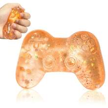 POKOJA LAND 1/4pc Gummy Game Controller Stress Ball, Stress Relief Toy, Marshmallow Filled Squeeze Toy, Stress Relieving Game Controller,Slow Rebound Squeeze Stress Ball, Random Style And Color - Maltose - View 9