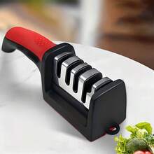 4-Stage Professional Knife Sharpener - High Precision Sharpening Stones, Tungsten Steel, Diamond And Ceramic Sharpening Stones, With Non-Slip Handle - Easy To Use, Fast Sharpening, Long-Lasting Performance, Suitable For Father's Day - A - View 1