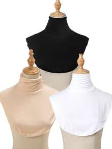 3件組女款立領保暖圍巾，防風保暖，適合四季穿著 - 多色-3pcs/set - 查看 14