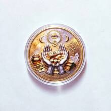 Koin Peringatan Kekayaan & Kelimpahan 3D yang Istimewa, Koin Koleksi Mata Yang Maha Melihat, Jimat Kekayaan & Keberuntungan - Totem Inti Mata Yang Maha Melihat (Mata Tuhan), Pilihan Hadiah yang Sempurna - MultiWarna - View 14