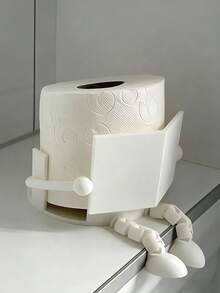 Creative Human Figure Toilet Paper Holder Cute Toilet Paper Holder Bathroom Organizer Interesting Home Decor Bathroom Accessory For Bathroom Bedroom Living Room Bathroom Essential Accessories Gifts For Friends Family Hostess - Multicolor - View 14