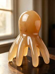 6pcs Cute Octopus Head Massager, Resin Scalp Massage Comb, Relaxation Tool, Self-Care Gift, Home Office Desk Decor - Multicolor - View 5
