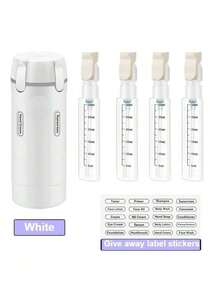 4-In-1 Travel Refillable Bottles, Bathroom Storage Containers, Portable Cosmetics & Shampoo Organizer, Travel Toiletry Containers, 4pcs 30ml Leak-Proof Travel Bottles For Lotion, Shampoo, Conditioner And Perfume, Essential Travel Accessories - Multicolor - View 9
